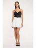 Cinq à Sept Solid White Kaldi Mini Skirt in White Size 4 - photo 2