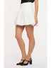 Cinq à Sept Solid White Kaldi Mini Skirt in White Size 4 - photo 3