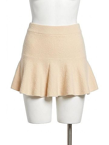 Susana Monaco Mapache Flare Sweater Miniskirt in Belgian Creme (view 1)
