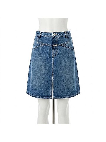 Closed Stover X Midi Skirt in Mid Blue (view 1)