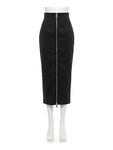 Khaite Ruddy Pencil Skirt in Black (view 1)