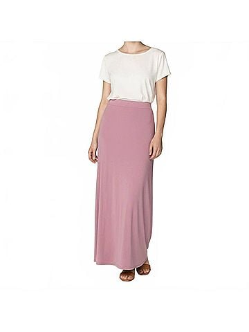 Vince Camuto Zip Up Maxi Skirt in Pink (view 2)