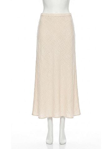 Bobi Bias Cut Maxi Skirt in Linen (view 1)