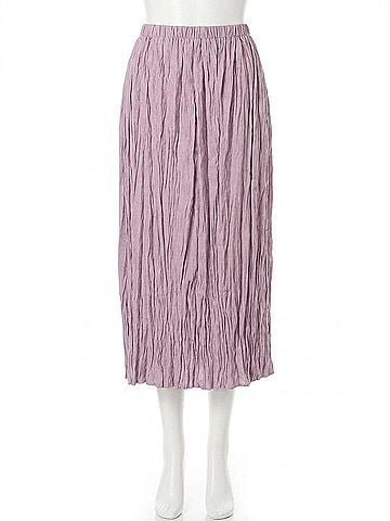 Lafayette 148 New York Crinkled Midi Skirt in Lavender Tint (view 1)