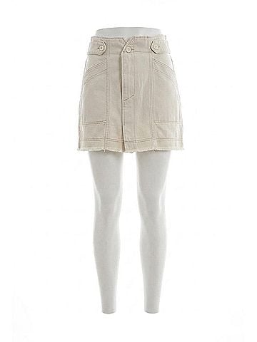 Free People Alpha Utility Mini Skirt in Sand (view 1)