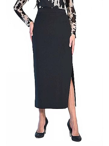 Frank Lyman Design Bristol Long Skirt in Black (view 2)