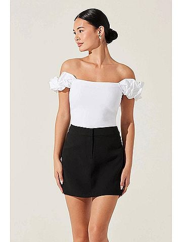Astr Bella Skirt in Black (view 2)