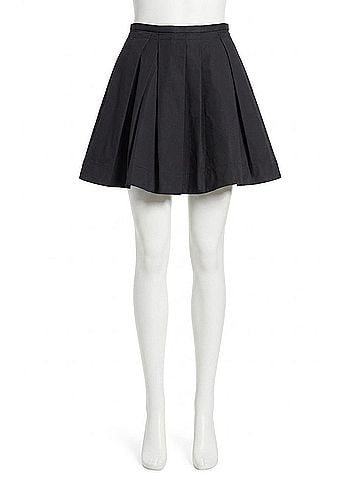 Astr Antheia Pleated Skirt in Black (view 1)