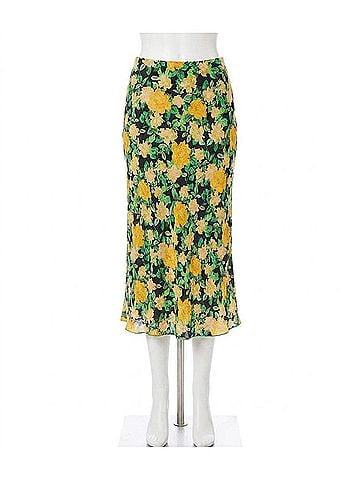 Karen Kane Bias Cut Midi Skirt in Floral Print (view 1)