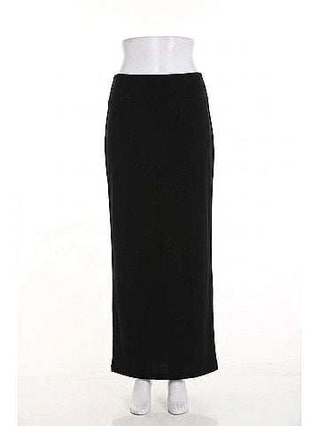 Frank Lyman Design High Waist Pull On Pencil Maxi Skirt in Black (view 1)