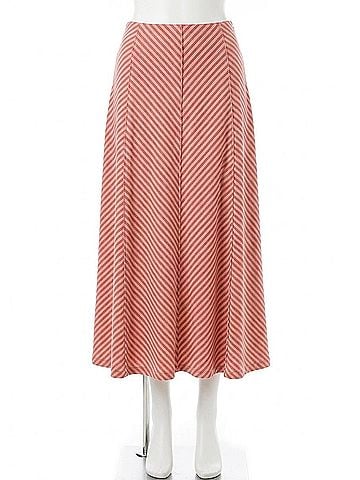 Minkpink Paloma Maxi Skirt in Red/White (view 1)