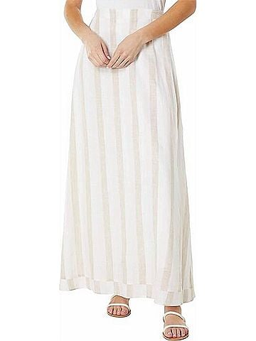 Splendid Sunset Stripe Maxi Skirt in Macadamia (view 2)