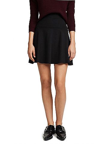 Susana Monaco High Waist Flare Skirt in Black (view 2)