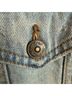 Free People 100% Cotton Plaid Blue Pink Denim Jacket Size S - photo 6