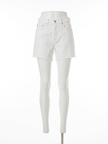 DL1961 Zoie Shorts in White Raw (view 1)