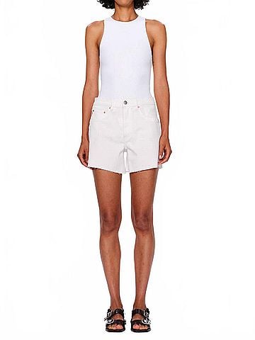DL1961 Zoie Shorts in White Raw (view 2)