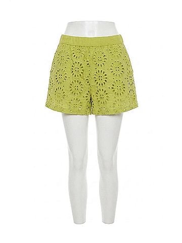 English Factory Embroidered Cotton Camp Short in Green (view 1)