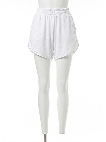 Electric & Rose Track Short in White (view 1)