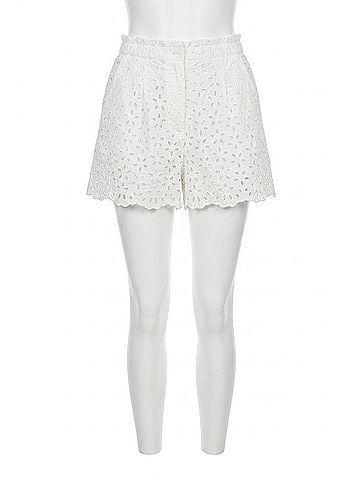 Essentiel Antwerp Demano High Waist Shorts in White (view 1)