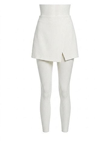 Milly Evalyn Cady Skort in Ecru (view 1)