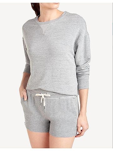 Splendid Dream Slub Short in Heather Grey (view 2)
