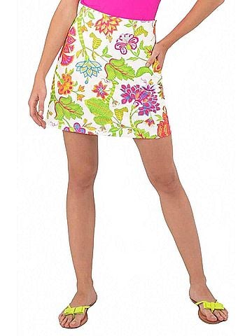 Gretchen Scott Designs Glorious Floral Skippy Skort in Multi Brights (view 2)
