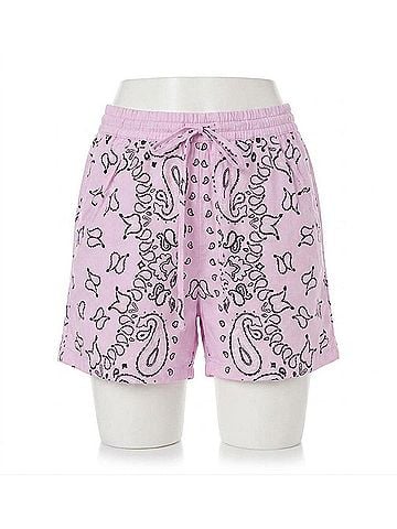 Essentiel Antwerp Hissels High Waist Shorts in Pure Pink (view 1)
