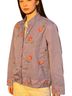 Coldwater Creek 63% Cotton 37% Polyester 100% Rayon Floral Purple Jacket Size L (petite) - photo 1