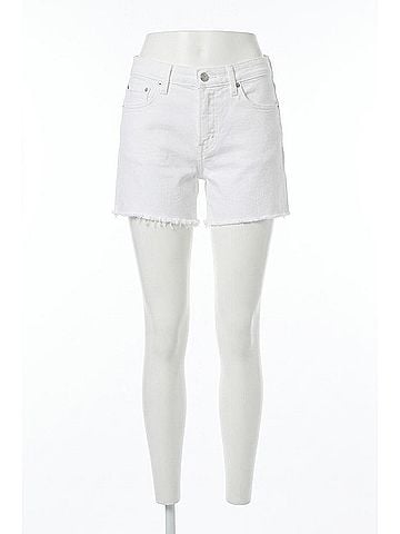 Dear John Julian High Rise Shorts in White (view 1)