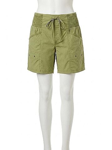 XCVI Gerta Smocked Waistband Short in Garnish Pigment (view 1)