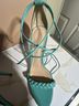 Gianvito Rossi 100% Leather Teal Heels Size EU 37 1/2 - photo 7