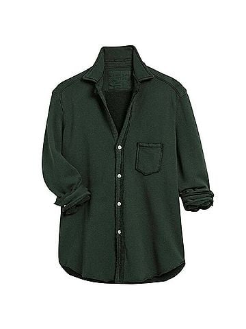 Frank & Eileen Triple Fleece Evergreen Button-Up Sweatshirt (view 1)
