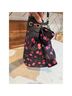 Juicy Couture 100% Polyester Floral Black Pink Tote One size - photo 5