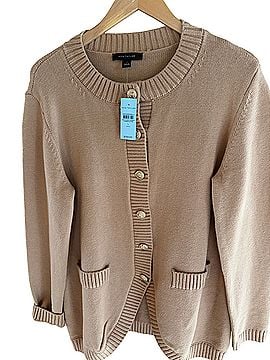 Ann Taylor Curved hem Longline cardigan Wool Cardigan (view 1)