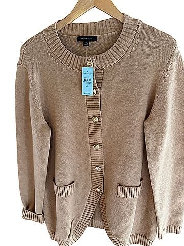 Ann Taylor Curved hem Longline cardigan Wool Cardigan (view 1)