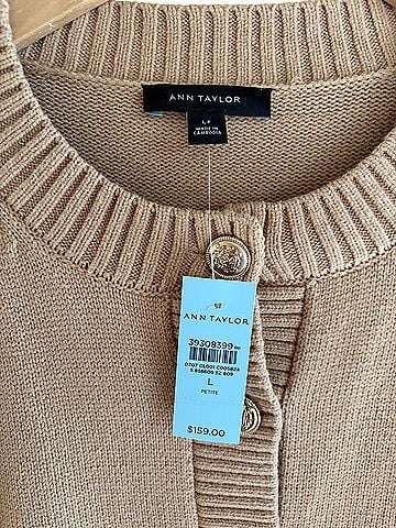 Ann Taylor Curved hem Longline cardigan Wool Cardigan (view 2)