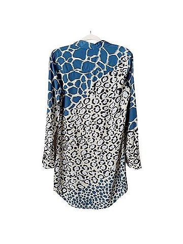 Equipment Long Sleeve Silk Top (view 2)