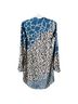 Equipment 100% Silk Leopard Print Teal Black White Yellow Long Sleeve Silk Top Size S - photo 2