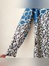 Equipment 100% Silk Leopard Print Teal Black White Yellow Long Sleeve Silk Top Size S - photo 5