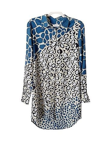 Equipment Long Sleeve Silk Top (view 1)