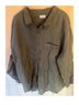 Poetry 100% Linen Gray Button-Down Shirt Size 14 - photo 3