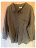 Poetry 100% Linen Gray Button-Down Shirt Size 14 - photo 4