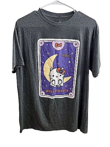 Hello Kitty Spooky Halloween Ghost Moon Tee Shirt T-Shirt (view 1)