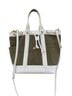 Veronica Beard Green White Leather Tote One size - photo 1