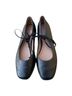 Madewell 100% Leather Black Flats Size 8 1/2 - photo 1