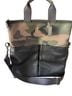 Coach 100% Leather Camo Black Green Brown Leather Tote One size - photo 1