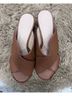Alex + Alex 100% Leather Brown Heels Size EU 36 - photo 4