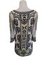 Alice + Olivia 100% Polyester 98% Polyester 2% Elastane Print Black White Casual Dress Size XS - photo 2