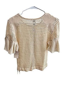 Free People Open-Weave Short Sleeve T-Shirt (view 2)