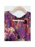 Hazel 100% Polyester Floral Purple Long Sleeve T-Shirt Size M - photo 4
